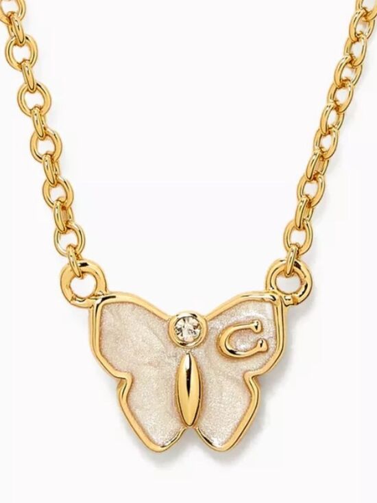 Coach Jewelry - Coach Butterfly Pendant Necklace